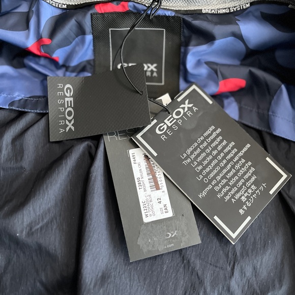 NWT - Geox Women’s Water Repellent Windbreaker - US Size 6 / S - Picture 10 of 12